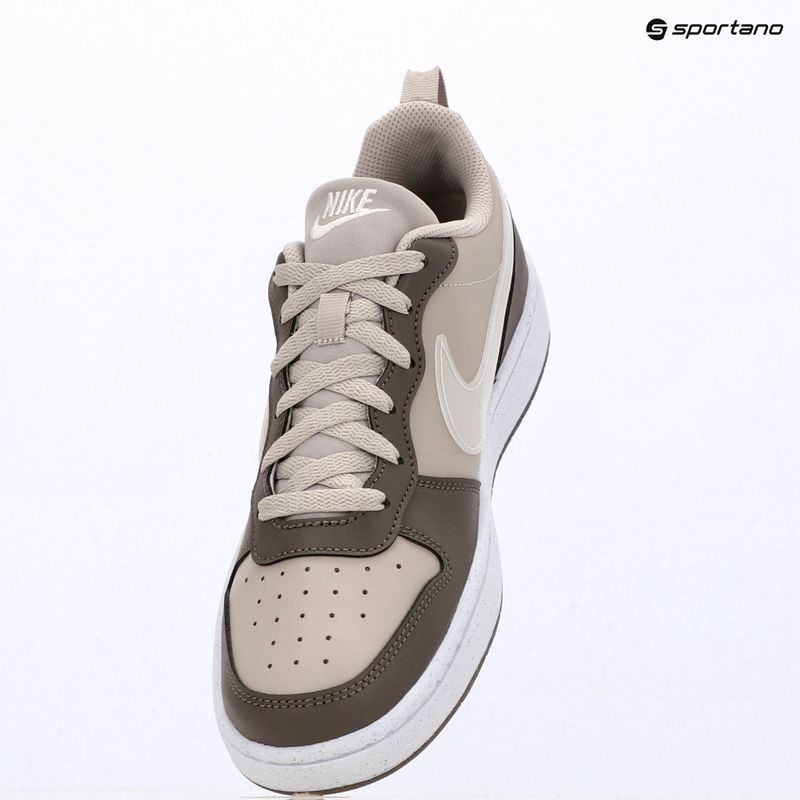Nike Court Borough Low shoes moon particle/cave stone/white/white 18
