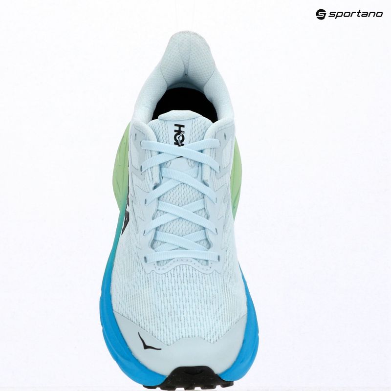 Women's running shoes HOKA Challenger 8 glimmering blue/tart apple 16