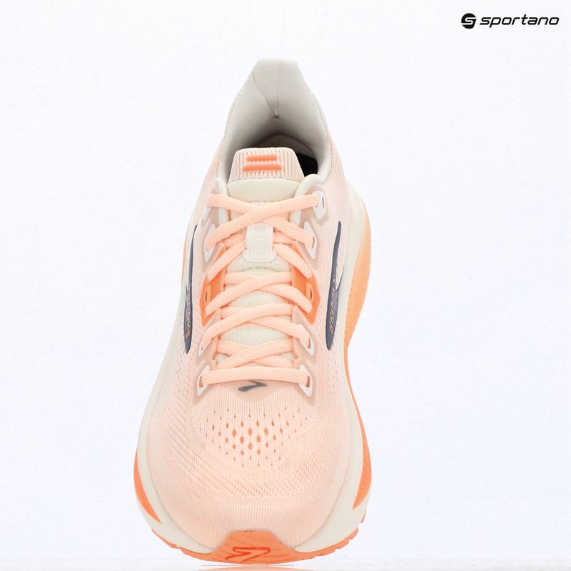 Women's running shoes Brooks Ghost 18 star white/cyber peach/grey 9