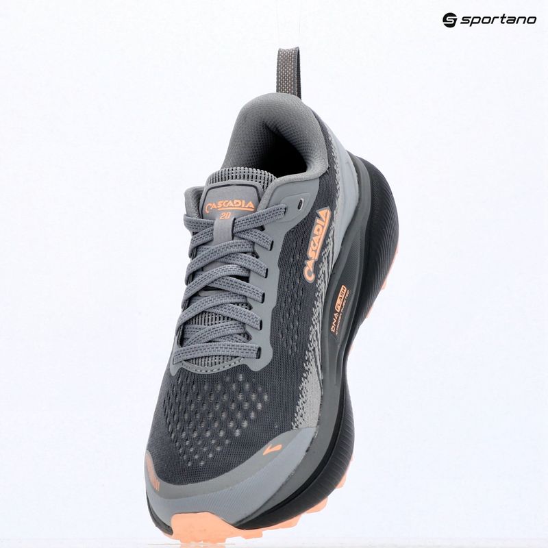Women's running shoes Brooks Cascadia 20 grey/grey/peach 8