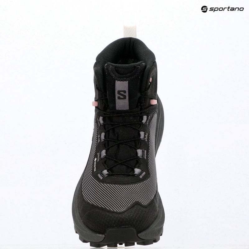 Women's hiking boots Salomon Genesis Mid GTX black/dawn pink 19