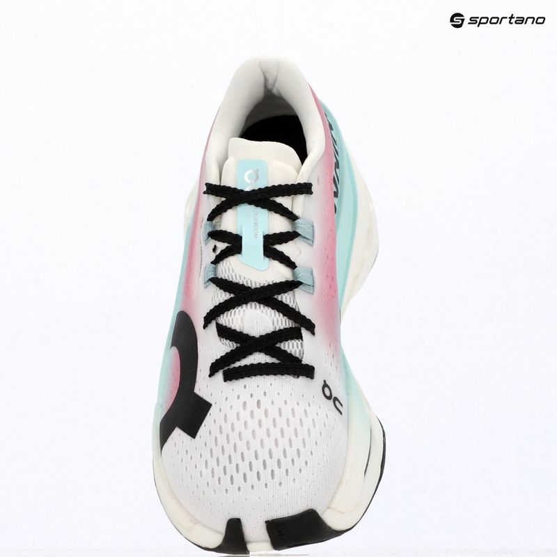 Women's running shoes On Cloudboom Max white/celeste 16