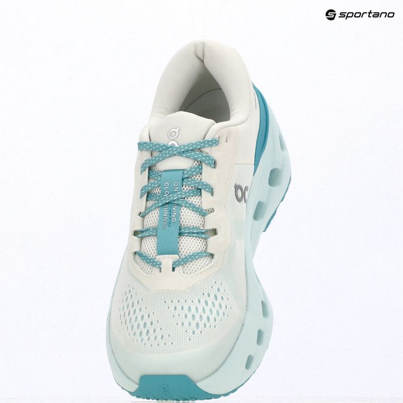 Women's running shoes On Cloudrunner 3 ivory/aquamarine 15