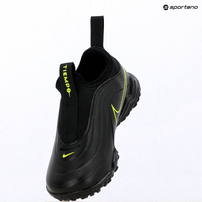 Children's football boots Nike Tiempo Maestro Flex Jr TF PS black/volt/black 15