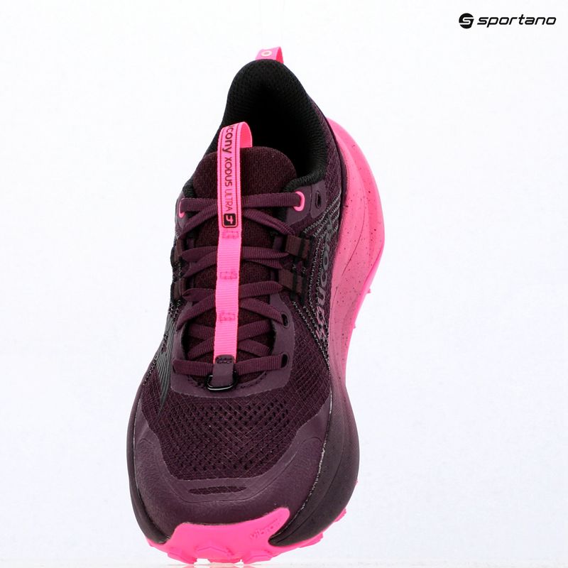 Women's running shoes Saucony Xodus Ultra 4 eggplant/shock 11