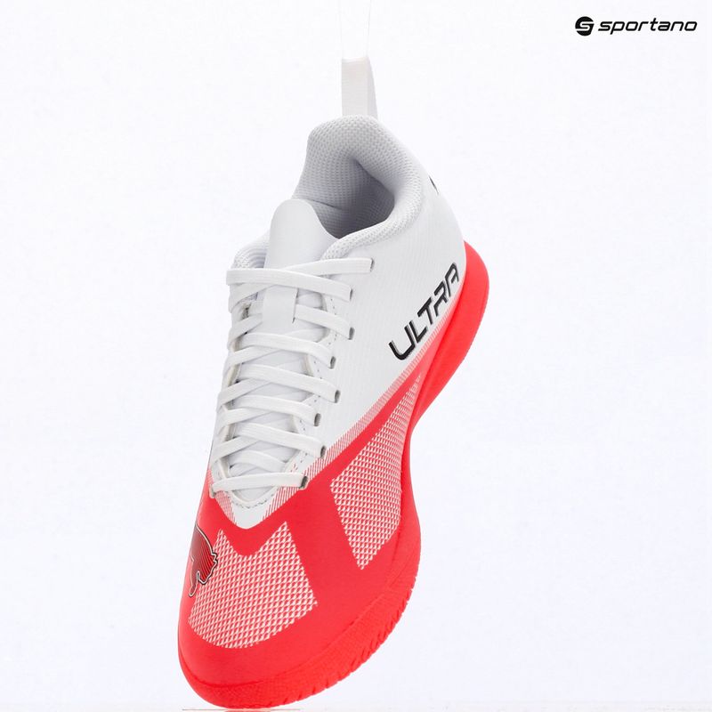 Children's football boots Puma Ultra 7 Play IT Jr Ultra Red/Puma Black/Puma White 8