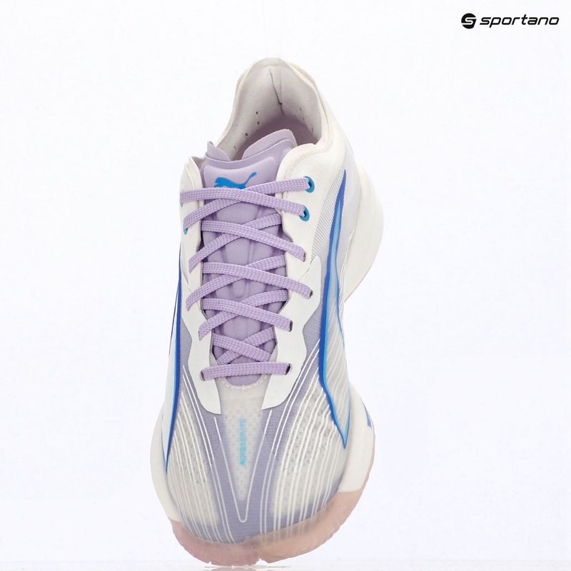 Handball shoes PUMA Accelerate Nitro SQD 5 puma white/royal sapphire/light lavender 9
