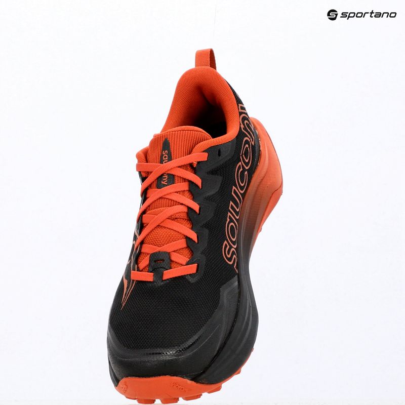 Men's running shoes Saucony Peregrine 16 black/rust 10