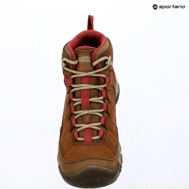 Women's trekking boots KEEN Targhee IV Mid Wp bison/beaujolais 15