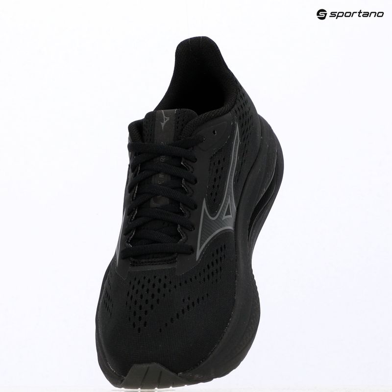 Women's running shoes Mizuno Wave Inspire 22 D black/black sand/black 12