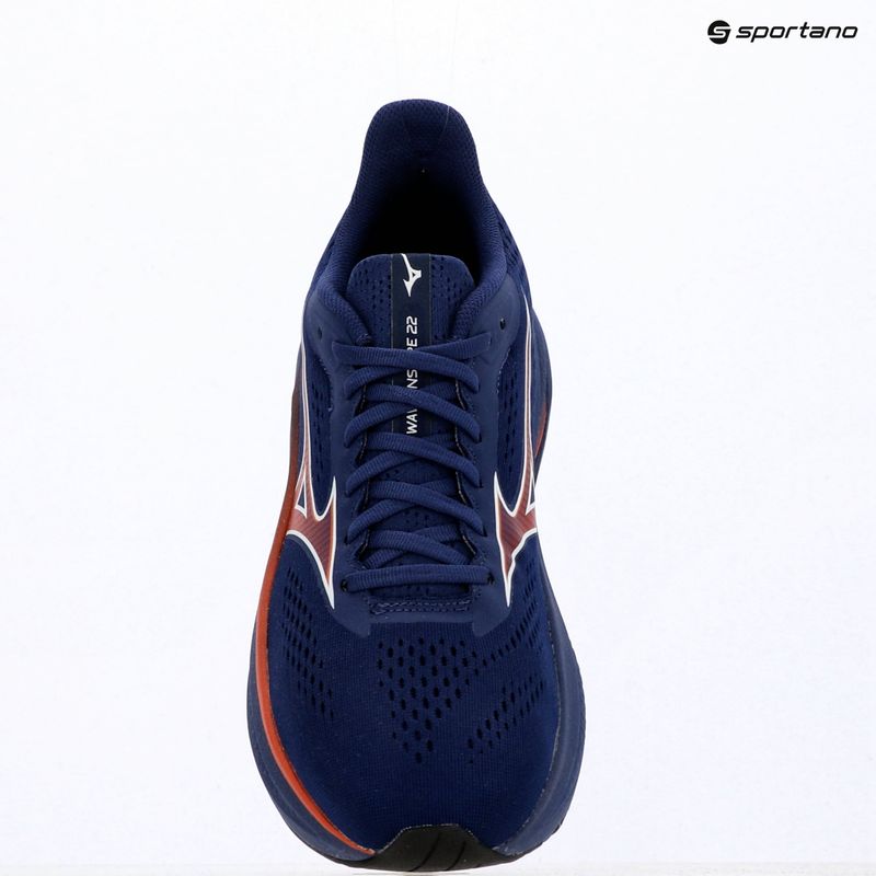 Men's running shoes Mizuno Wave Inspire 22 beacon blue/tomato puree/firecracker 14