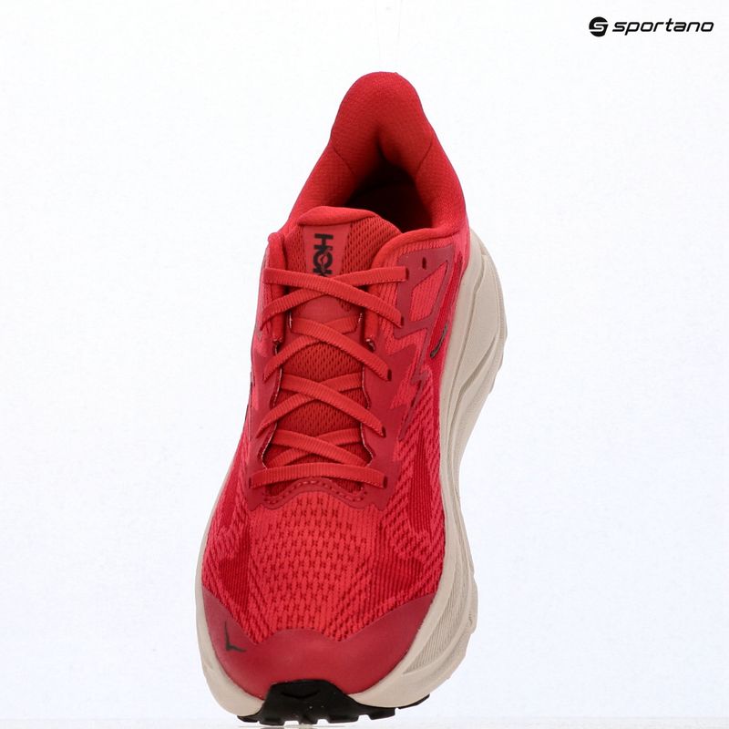 Men's running shoes HOKA Challenger 8 red agate/river rock grey 16