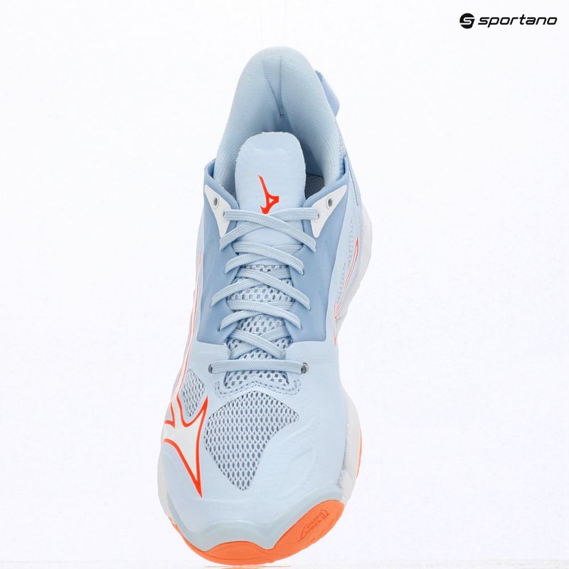 Women's handball shoes Mizuno Wave Mirage 5 blue finch/white 15