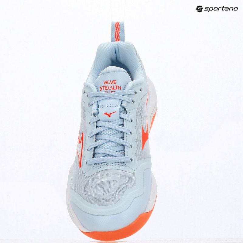 Women's handball shoes Mizuno Wave Stealth Elite blue finch/white 15