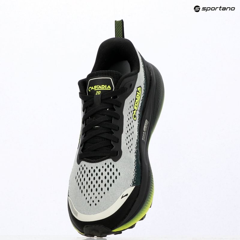 Men's running shoes Brooks Cascadia 20 grey/black/nightlife 15