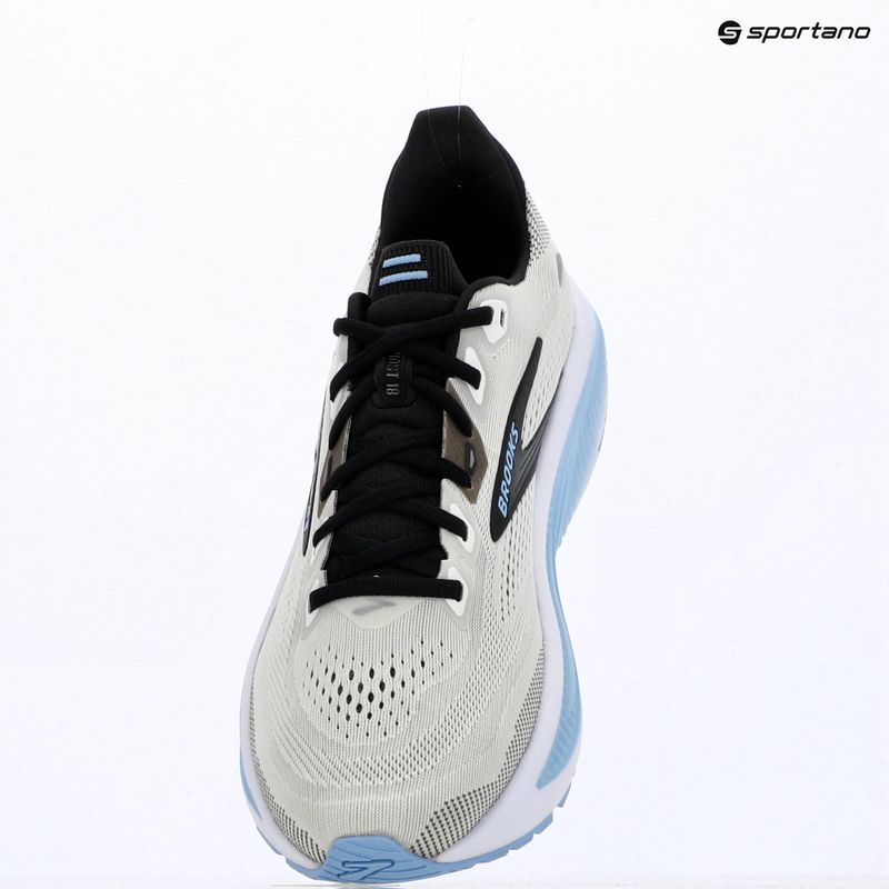 Men's running shoes Brooks Ghost 18 white/black/open air 14