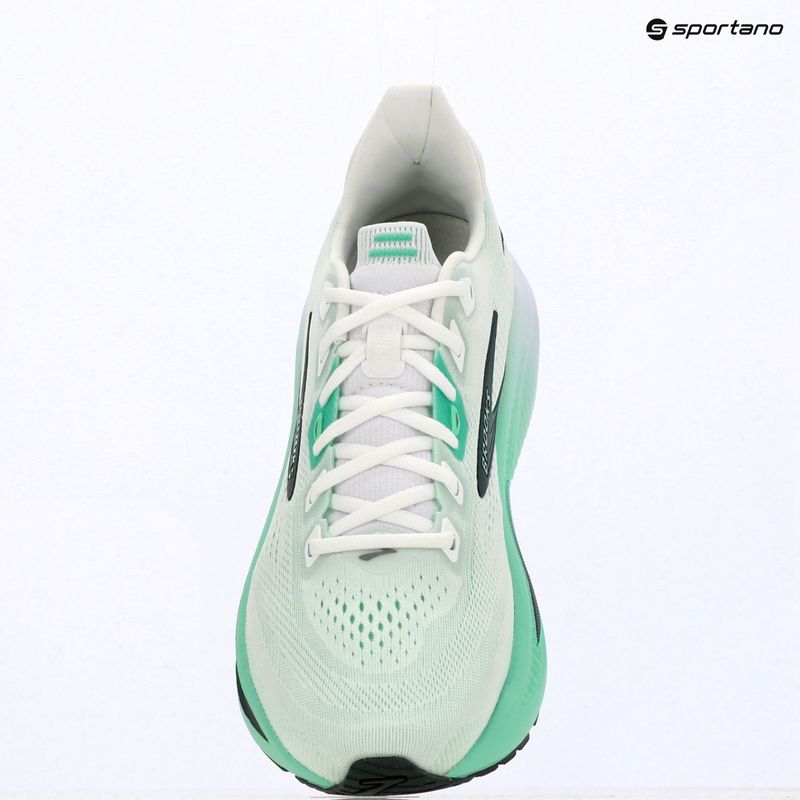 Men's running shoes Brooks Ghost 18 white/spring bud/spruce 15