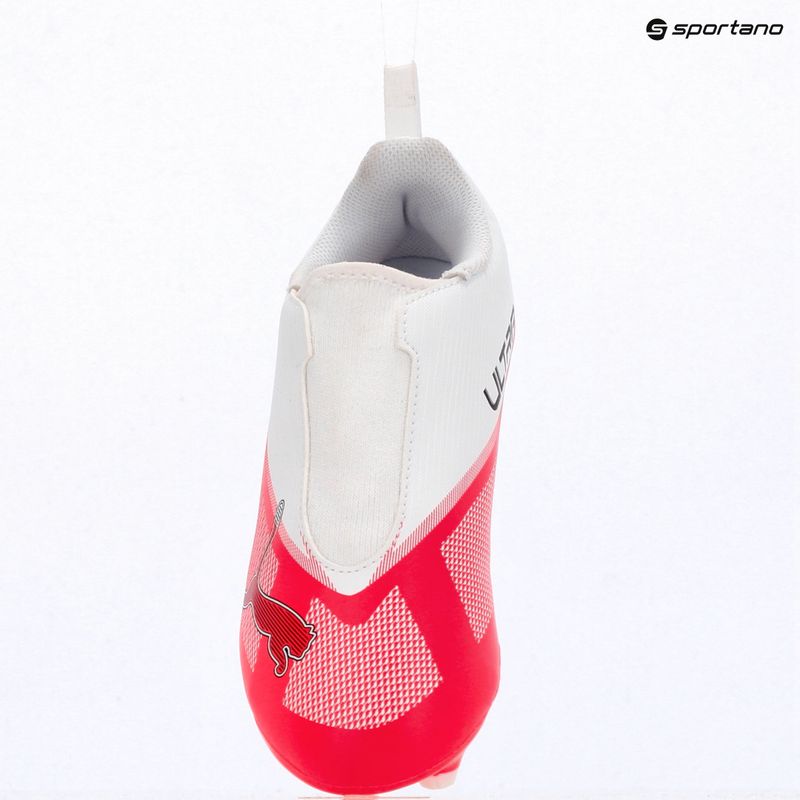 Children's football boots Puma Ultra 7 Play LL FG/AG Jr Ultra Red/Puma Black/Puma White 15