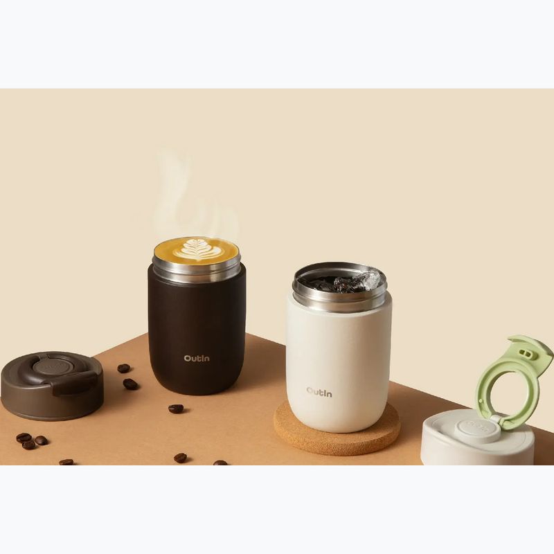 Thermal mug OutIn Travel Tumbler 350 ml sand white 3