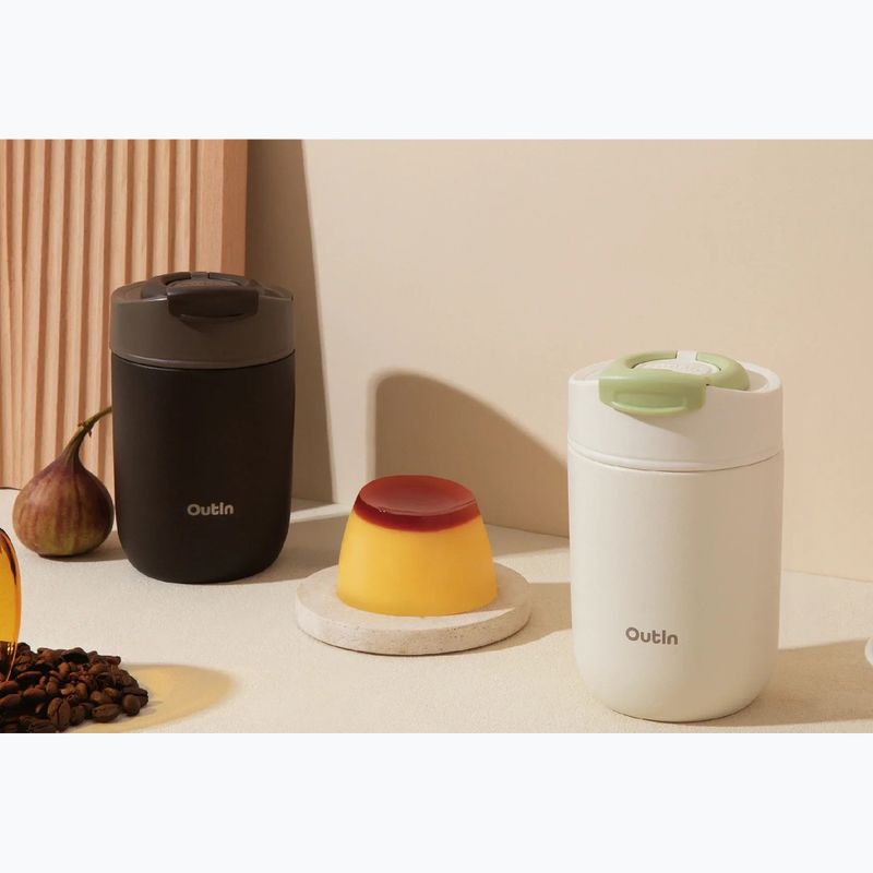 Thermal mug OutIn Travel Tumbler 350 ml sand white 4