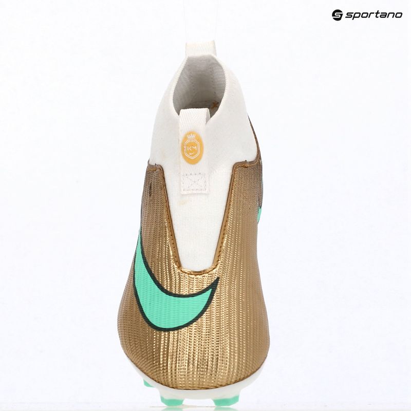 Children's football boots Nike Jr. Mercurial Superfly 11 Academy "Kylian Mbappé" metallic gold/green glow 16