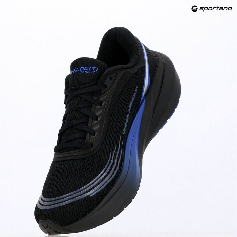 Men's running shoes Under Armour Velociti Sport black/black/team royal 14