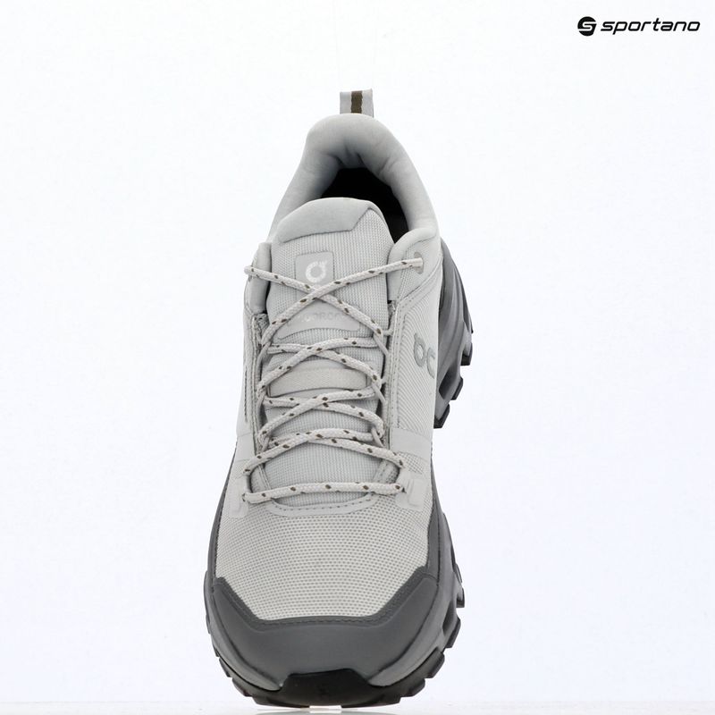 Men's hiking boots On Cloudrock Low Waterproof glacier/rock 14