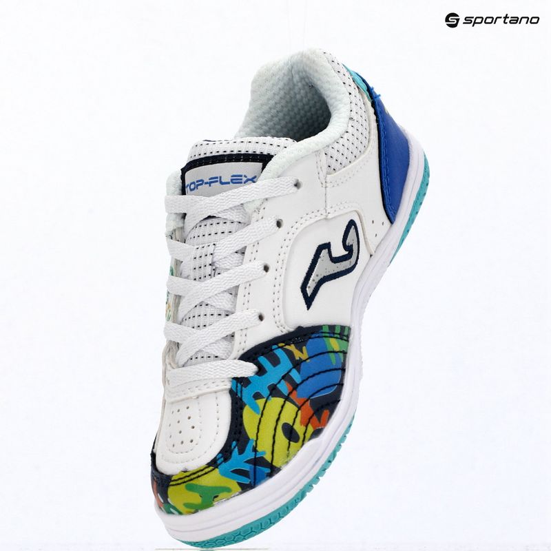 Children's football boots Joma Top Flex Jr IN white 14