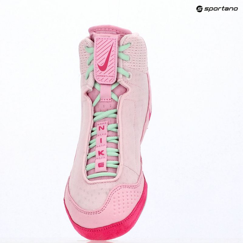 Wrestling shoes Nike Inflict 4 pink foam/desert pink/pink rise/rrtic green 9