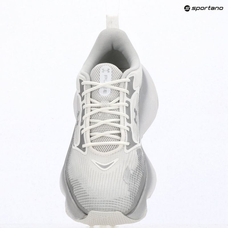Women's training shoes Under Armour Pulse white/distant gray/distant gray 14