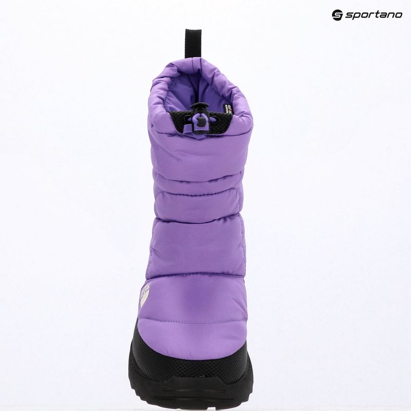 Children's snow boots The North Face Nse Traction Bootie Wp elevation purple/tnf black 15