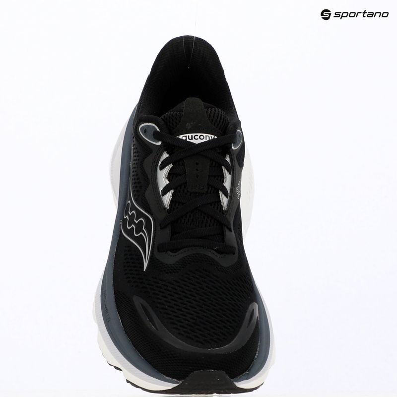 Men's running shoes Saucony Hurricane 26 black/silver 15
