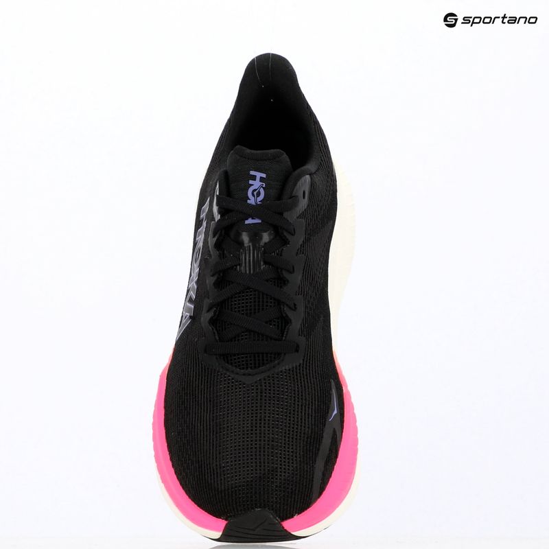 Men's running shoes HOKA Mach X 3 black/neon nebula 18