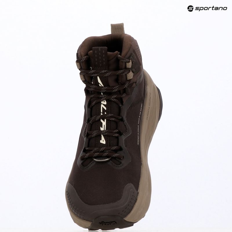 Men's running shoes Altra Olympus 7 Mid GTX chocolate brown/brown 13