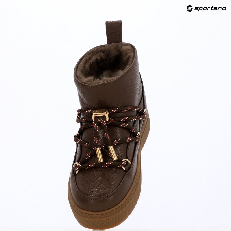 Women's snow boots INUIKII Full Leather Gloss brown 12