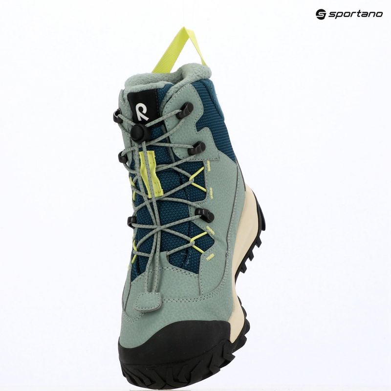 Children's snow boots Reima Kulkuri stone green 19