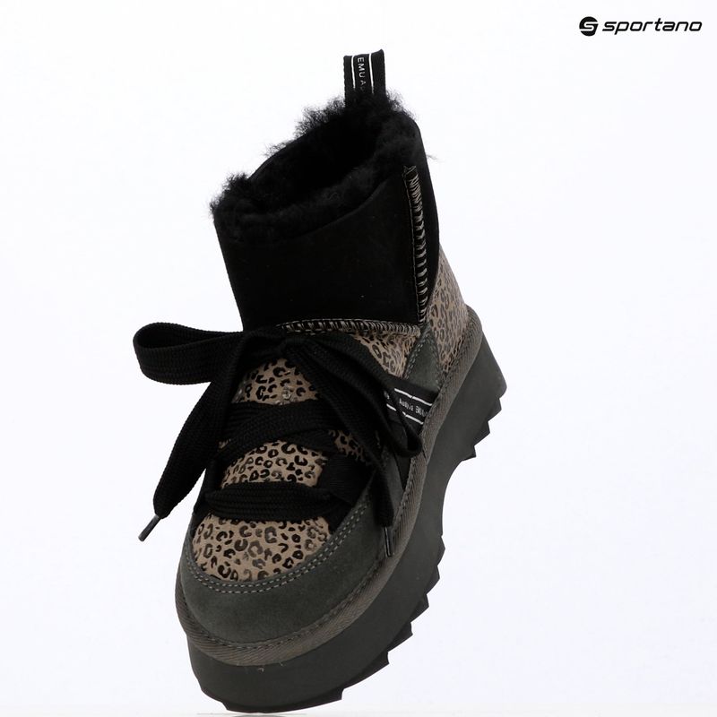 Women's snow boots EMU Australia Blurred Micro Patchwork Leo charcoal 14