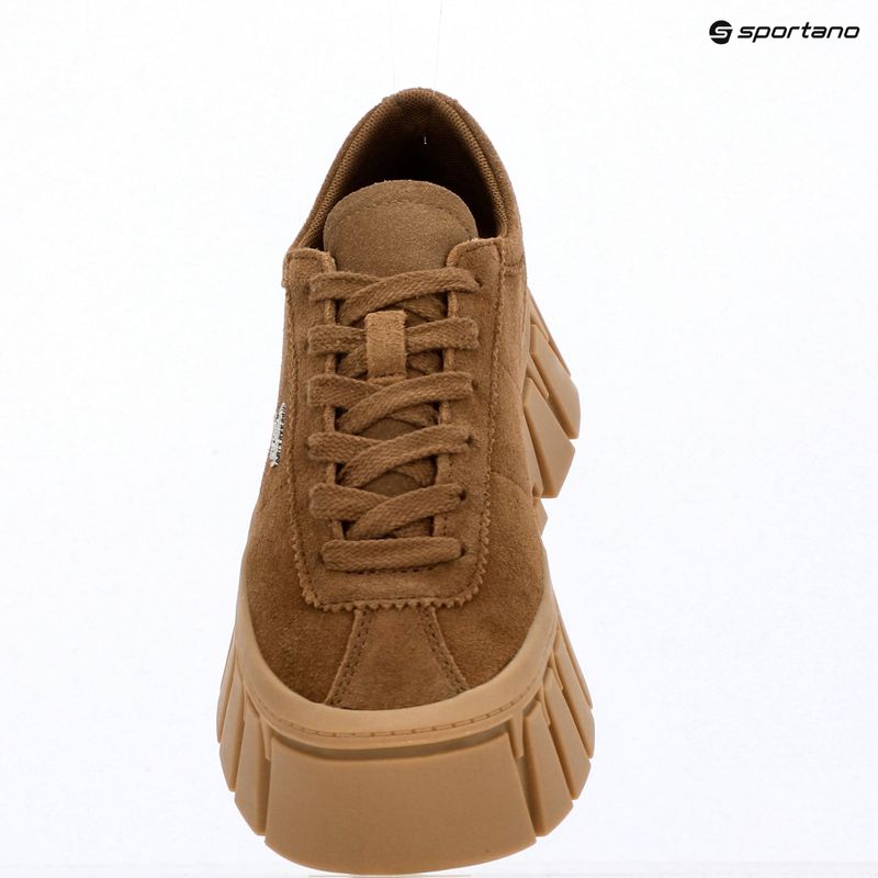 Women's shoes Tommy Jeans Platform Sneaker Suede warm khaki 9