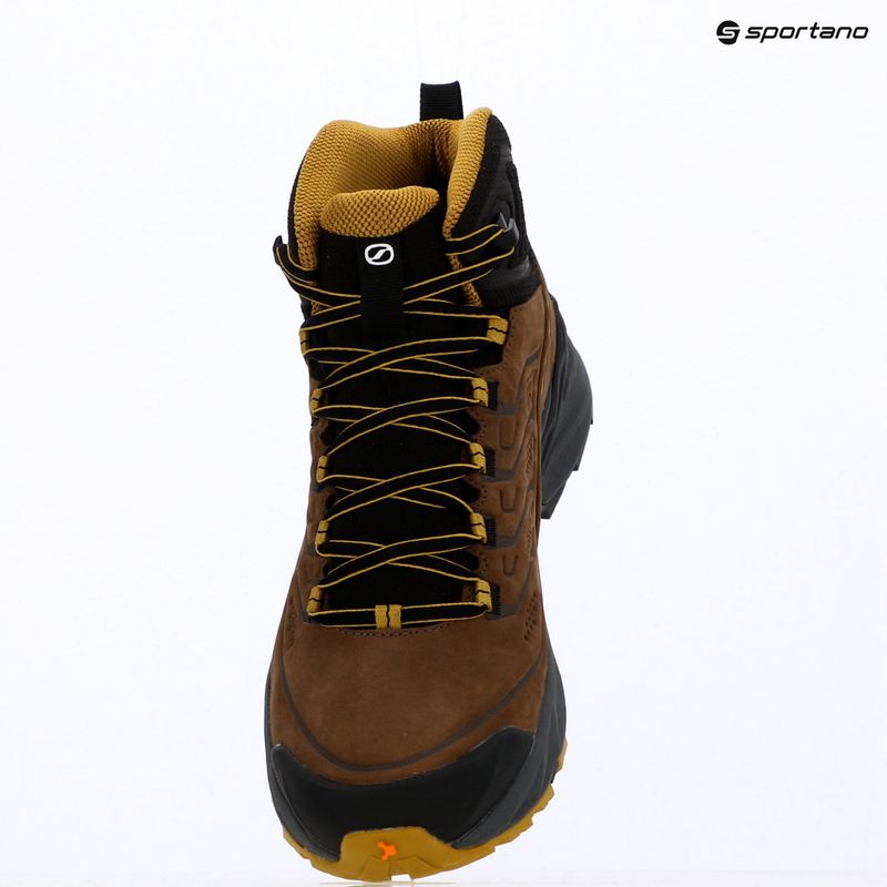 Men's trekking boots SCARPA Rush 2 Pro Mid GTX brown/sulphur 14