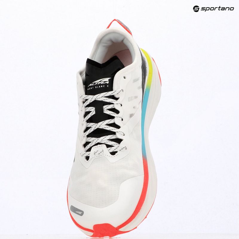 Men's running shoes Altra Mont Blanc Carbon white/black/firey coral 13