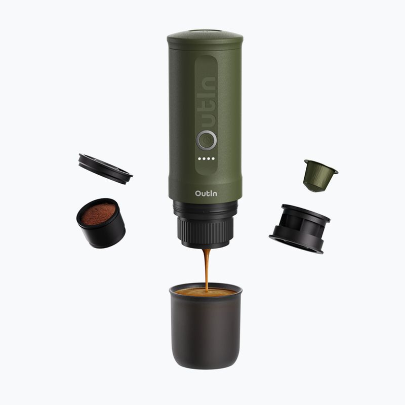 Portable coffee maker OutIn Nano Portable Espresso forest green 2