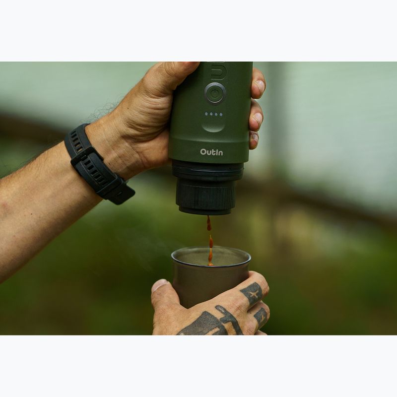 Portable coffee maker OutIn Nano Portable Espresso forest green 7