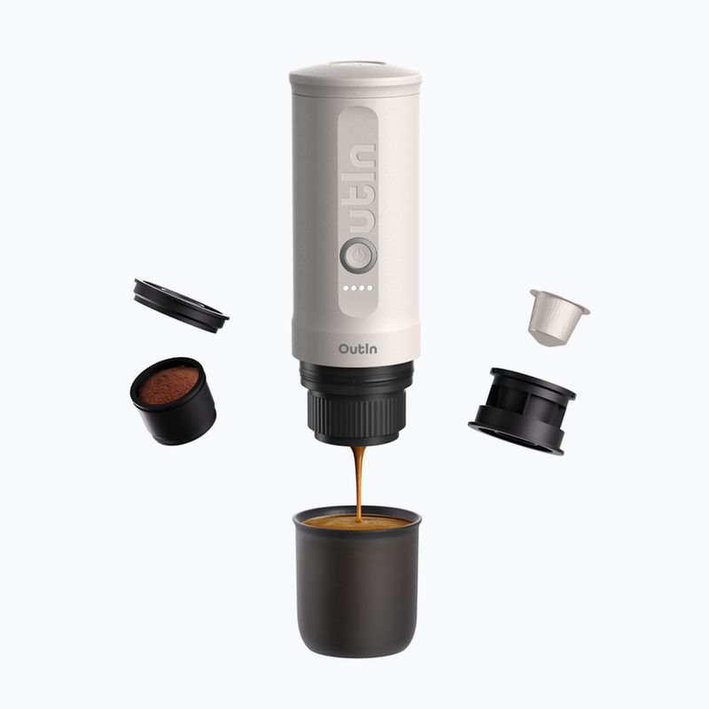 Portable coffee maker OutIn Nano Portable Espresso peal white 2