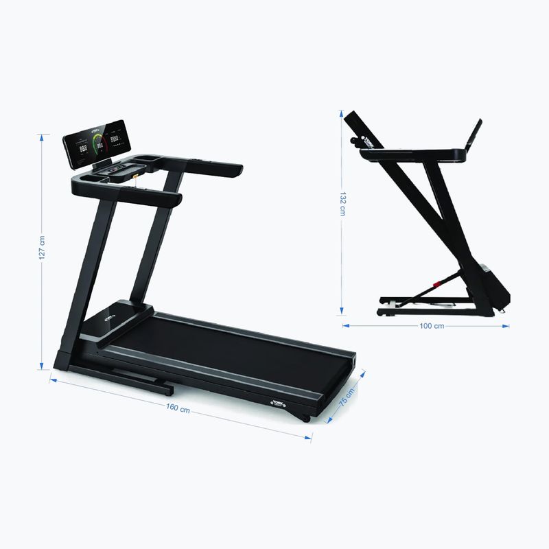 York Fitness HT5 black electric treadmill 10