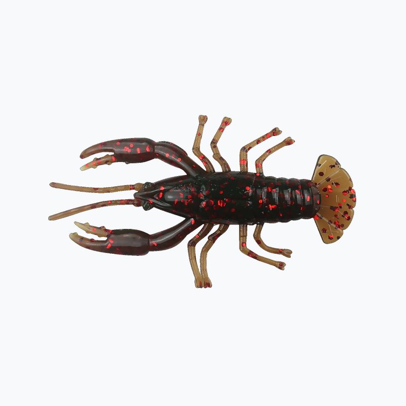 Rubber lure Relax Crawfish 2 Standard 4 pcs motor oil-red glitter CRF2-S