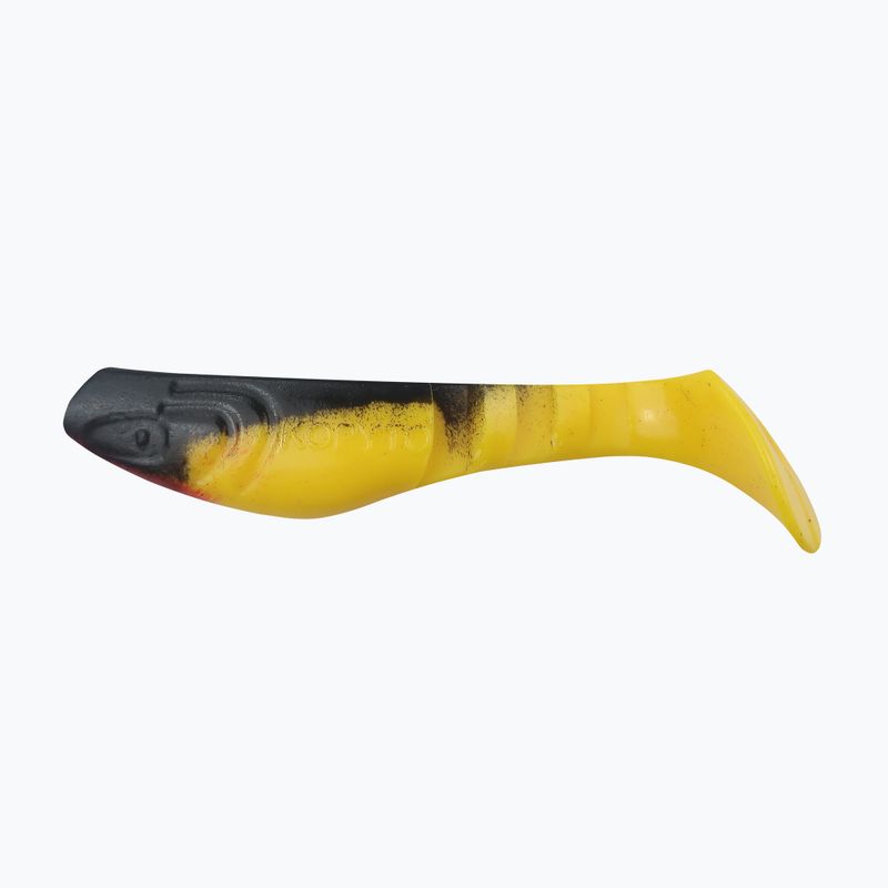 Rubber bait Relax Hoof 3 Standard 4 pcs black yellow BLS3-S