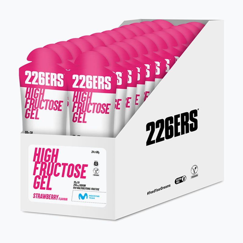 226ERS High Fructose energy gel set 24 pcs. x 80 g strawberry
