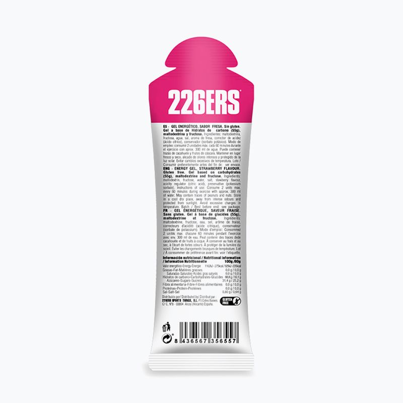 226ERS High Fructose energy gel set 24 pcs. x 80 g strawberry 3