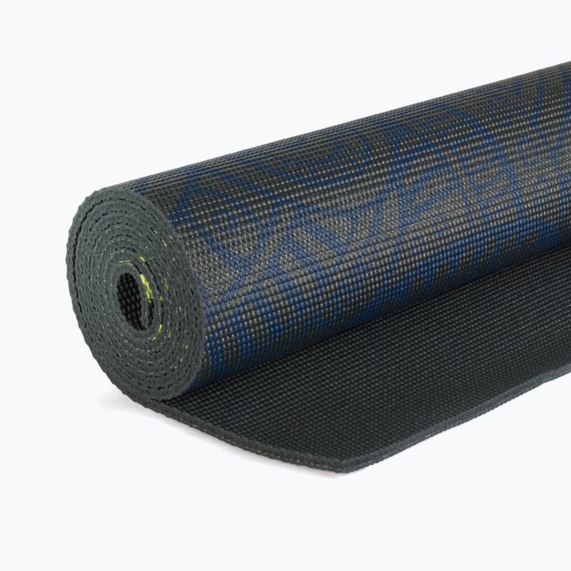 Yoga mat Gaiam Premium Sundial Layers 6 mm black/navy/yellow 5