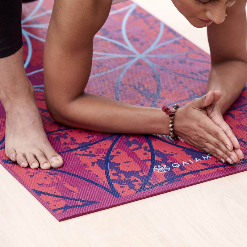 Gaiam Radience yoga mat 4 mm pink 63491 6
